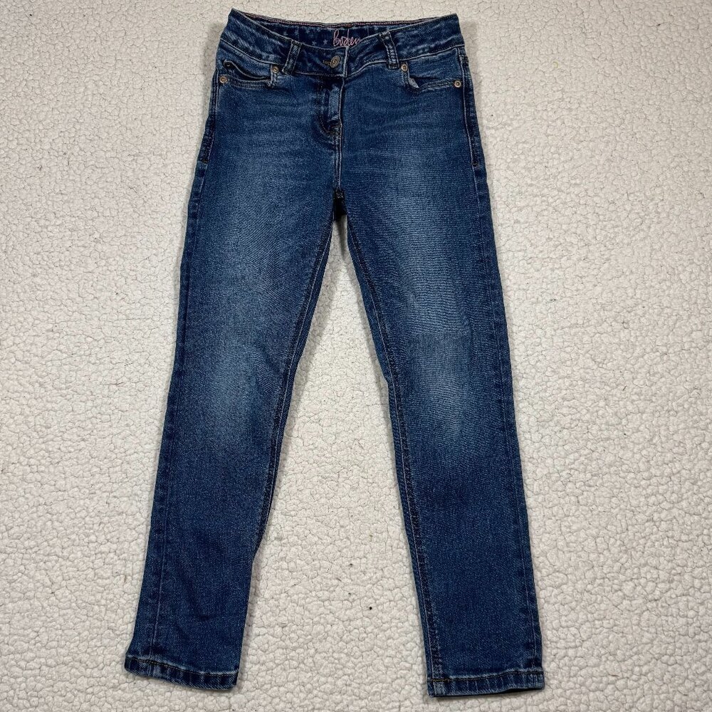 Boden Girls' High Waist Skinny Denim Blue Jeans Medium Wash Size 9Y